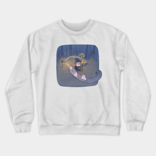 Not so forbidden forest Crewneck Sweatshirt by white flame art